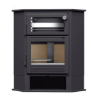 Salamandra a lenha CH-8 R Canto C/ Forno - FM